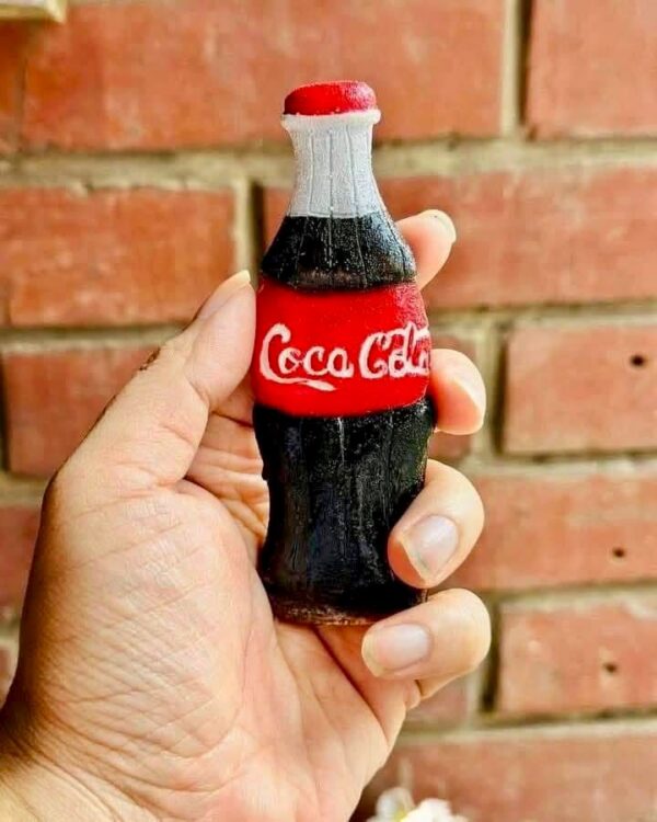 Coca cola marble stone fridge magnet