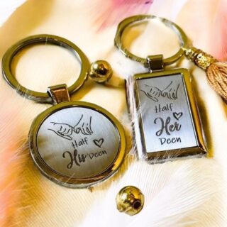 Couple Metal Keyring Set
