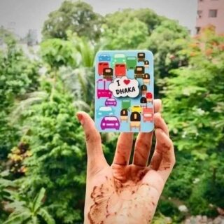 I love Dhaka acrylic fridge magnet