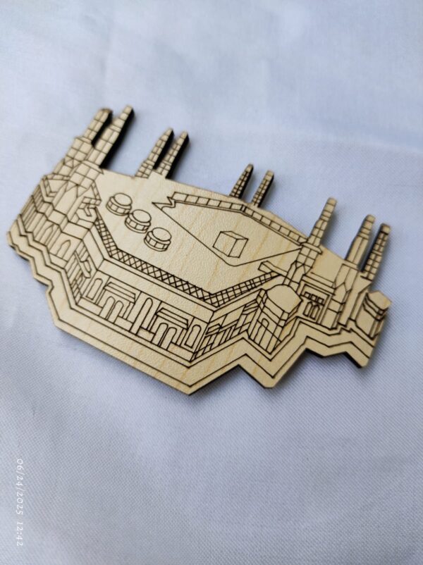 Kaba Complex Wooden Fridge Magnet