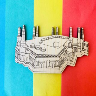 Kaba Complex Wooden Fridge Magnet