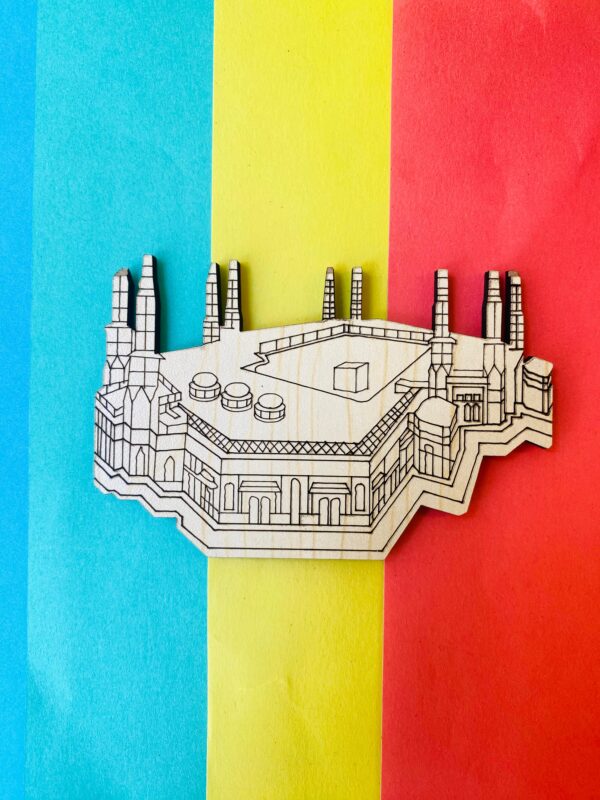Kaba Complex Wooden Fridge Magnet