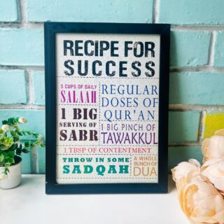 Recipe For Success Black Fiber Frame