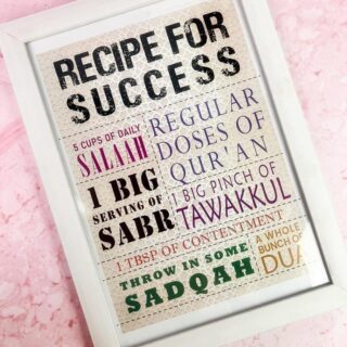 Recipe For Success White Fiber Frame