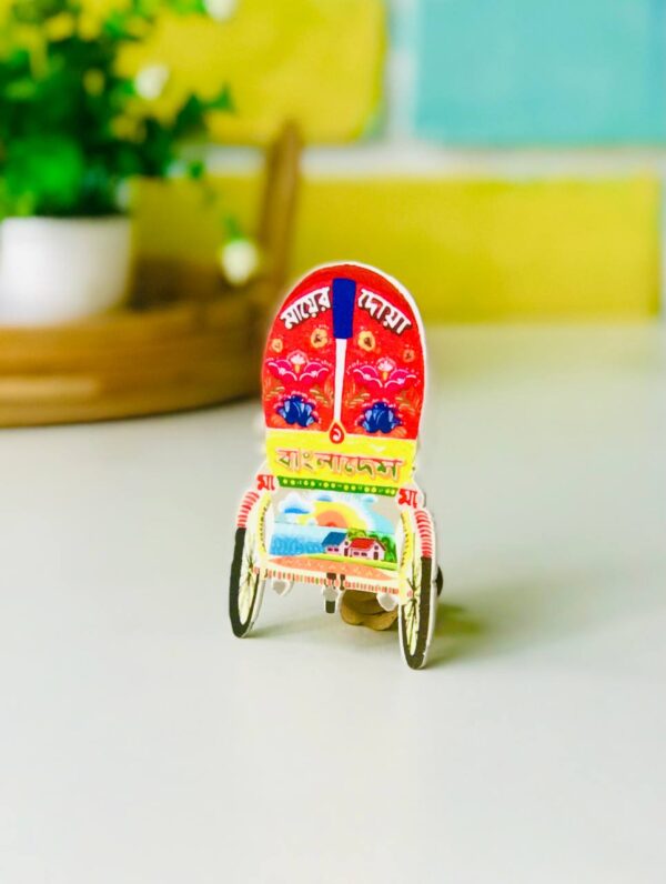 Rickshaw backside Acrylic Fride Magnet
