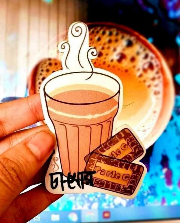 Tea acrylic fridge magnet