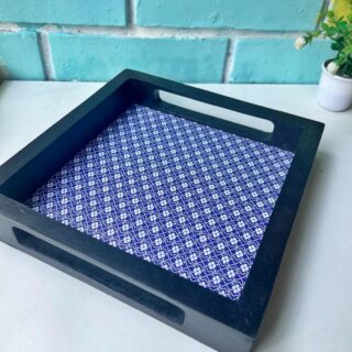 Turkish Design Wooden Black Tray v3