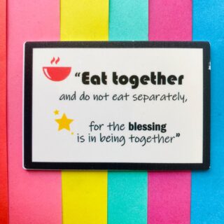 Eat Together Acrylic Fridge Magnet