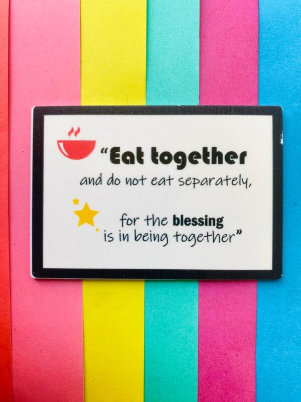 Eat Together Acrylic Fridge Magnet