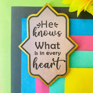 He Knows Wooden Fridge Magnet
