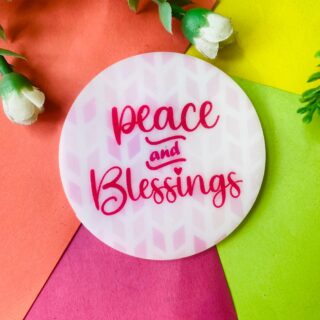 Peace and Blessing Acrylic Fridge Magnet