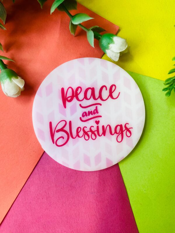 Peace and Blessing Acrylic Fridge Magnet