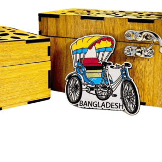 wooden Rickshaw