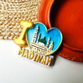 I Love Madina Marble Stone Fridge Magnet