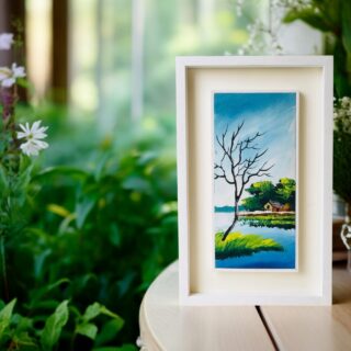 village theme canvas frame