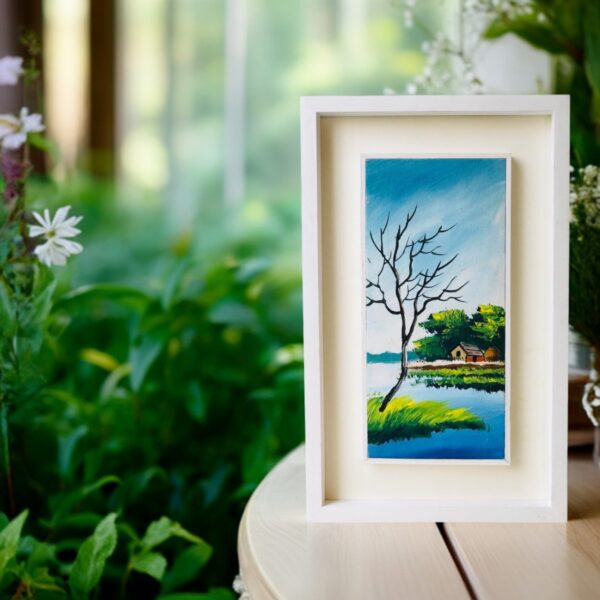 village theme canvas frame
