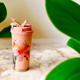Floral Thematic Coffee Sipper