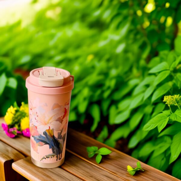 Floral Thematic Coffee Sipper - Image 2