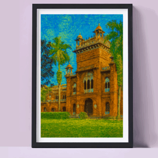 Karjon Hall Front Digital Painting