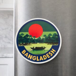 Village Theme Acrylic Fridge Magnet