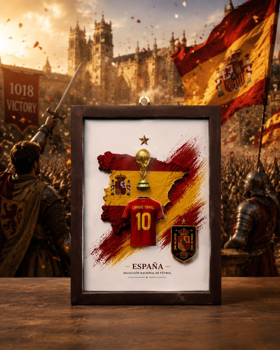 Spain 3D Frame