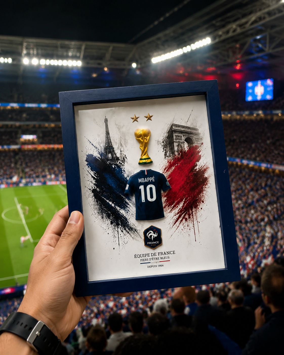 **Meta Description** Celebrate France football pride with a premium 3D Frame. Stylish, detailed, and perfect for fans, collectors, home décor, and memorable gift ideas.
