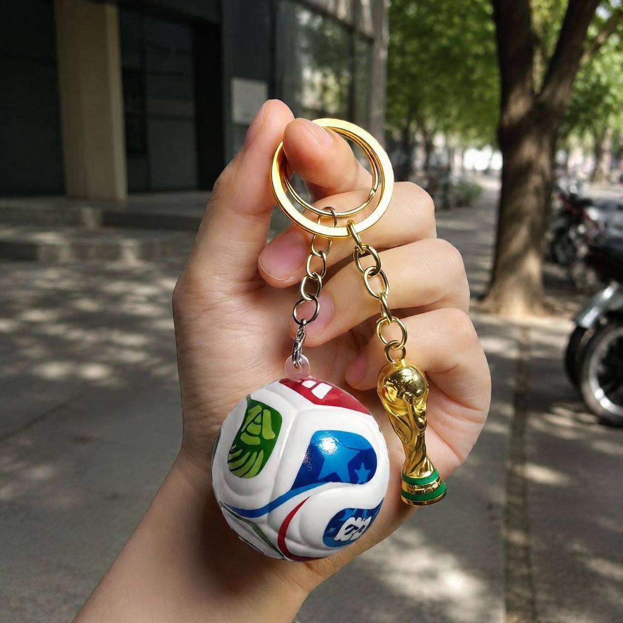 **Meta Description** Premium World Cup Ball Winner Trophy Metal Keyring for football fans. Durable, stylish, and perfect for keys, bags, gifts, and sports souvenirs.