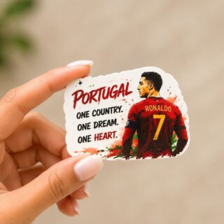 Celebrate Cristiano Ronaldo and Portugal with this premium fridge magnet. A stylish football souvenir, collectible gift, and must-have keepsake for fans.