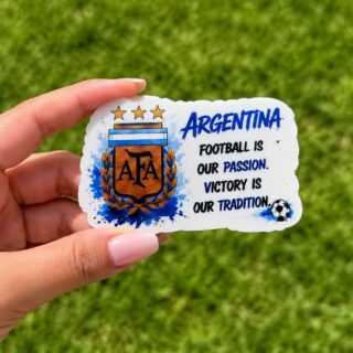 Celebrate Argentina and Lionel Messi with this premium fridge magnet. A perfect football souvenir, collectible gift, and decorative accessory for fans.