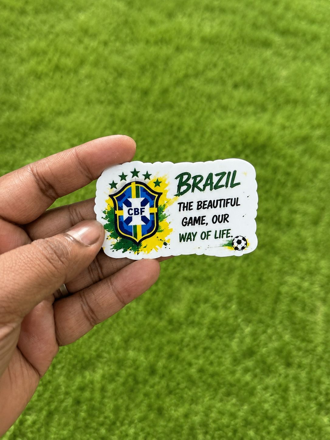 Show your love for Neymar and Brazil with this premium fridge magnet. A vibrant football souvenir and collectible gift for passionate fans and collectors.