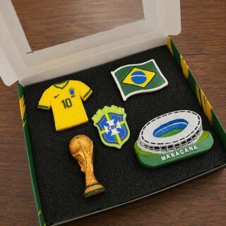Show your love for Neymar and Brazil with this premium fridge magnet. A vibrant football souvenir and collectible gift for passionate fans and collectors.