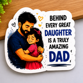 Amazine Dad Acrylic Fridge Magnet