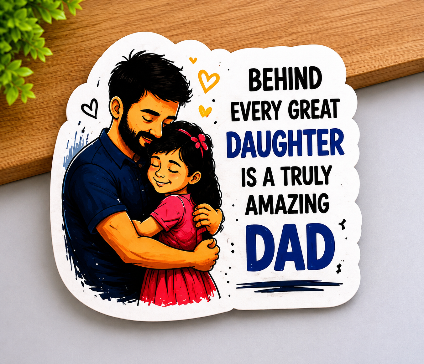 Amazine Dad Acrylic Fridge Magnet